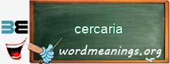 WordMeaning blackboard for cercaria